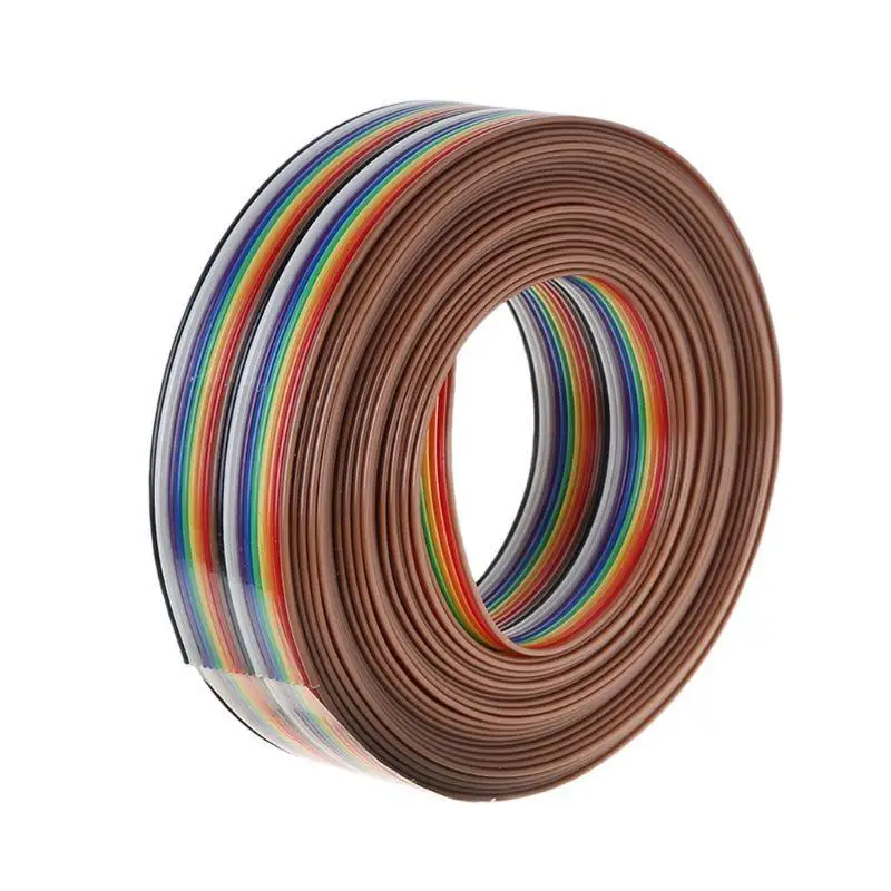 

652F 5m Rainbow Cable 20Pin for DuPont Wire With 1.27mm Line Wires