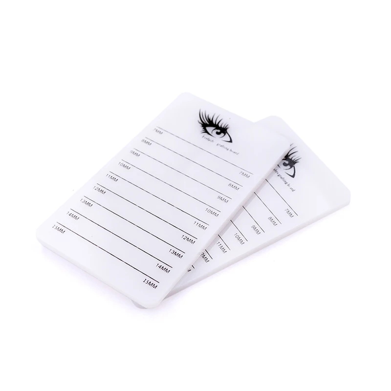 Beleza cílios acrílico placa de exibição enxertia mesa com escala florescimento coleção cabelo cola mesa para uso profissional