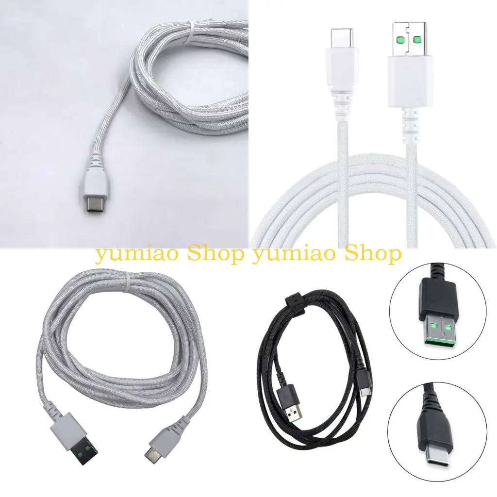 587B USB to Type C Mouse Cable Charging Line for V2/Basilisk/Deathadder V2