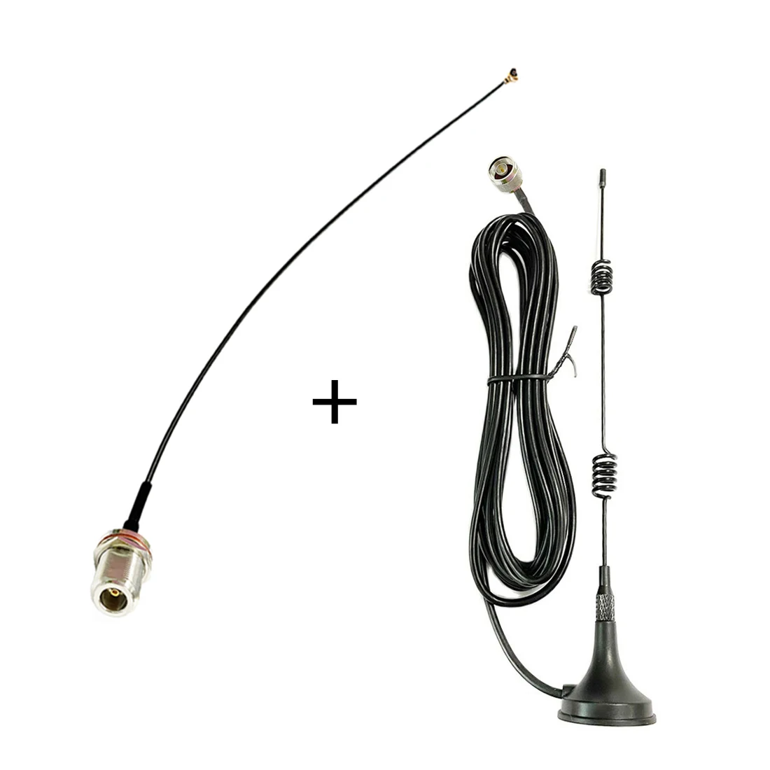 Wifi Antenna 2.4Ghz 7dbi High Gain Omni Suck Aerial N Connector +N Type Female Bulkhead Switch UFL Cable 1.13mm