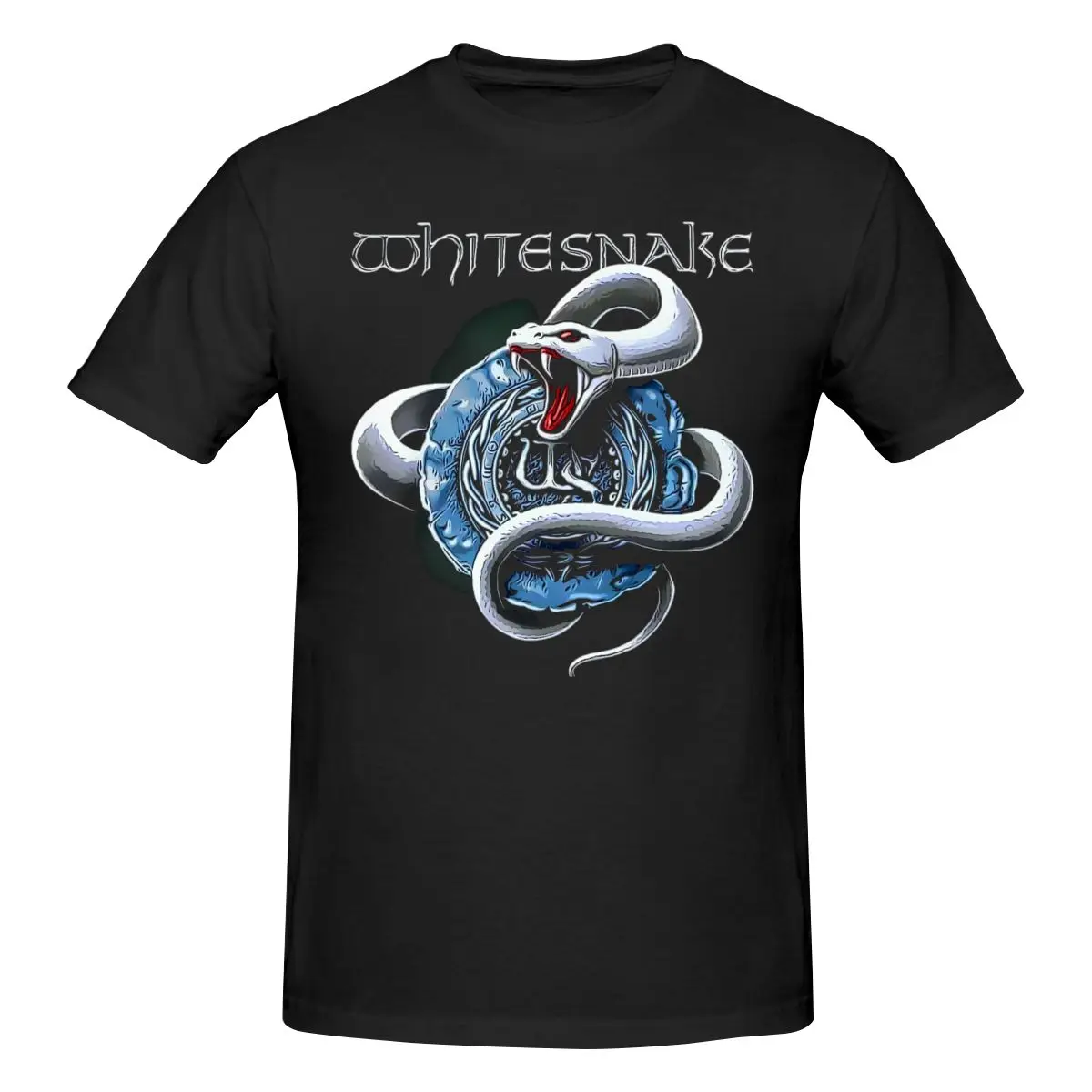 

Whitesnake Men's Classic Unisex Cotton T-Shirt for Men & Women, Classic Tee