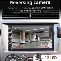 7-inch HD Car MP5 Player with 2 Din Car Stereo Radio, HD Touch Screen, 12 LED Backup Camera, USB, SD Card, FM Radio, Double Din
