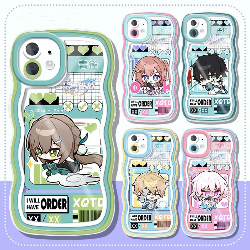 Honkai: Star Rail Phone Case Anime for IPhone 11 12 13 14 Pro Max X XS Max XR Protection Cover Silicone Phone Casees March 7th