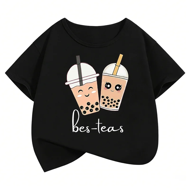 Kawaii Tee Design Cartoon T-Shirts Kurzarm Kinder T-Shirt Jungen Mädchen Sommer Frühling Lässiges Oberteil T-Shirt