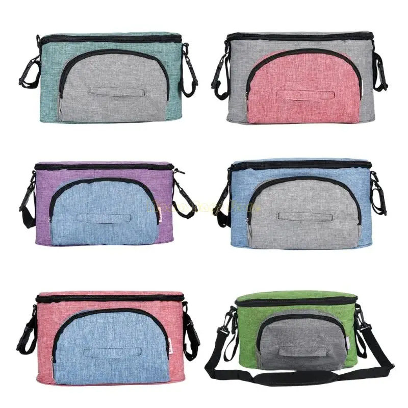 

X90D Stroller Caddy with Cup Holder,Detachable Strap Stroller Caddy Hanging Bag for Phone,Pet Stroller Accessories