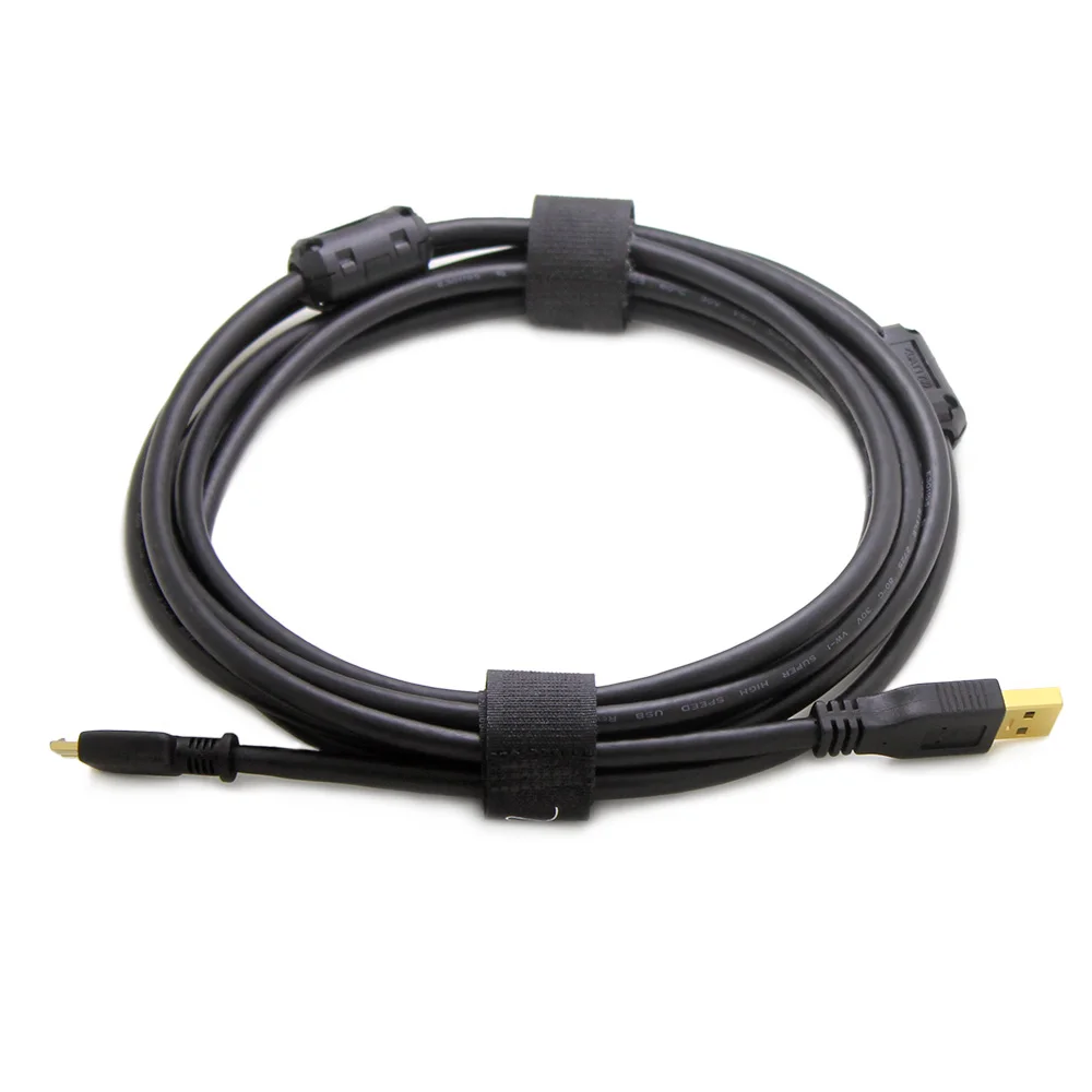 Micro B USB 3.0 Cable Camera Micro-B Angled Data Cable 3m/8m For SLR Canon 5d4 5DSR Nikon D800 D850 Support Original Camera Line