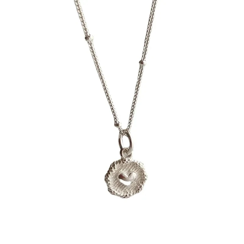 PANJBJ 925 Sterling Silber Unregelmäßige Shell Halskette für Frauen Minimalismus Mode Design Trend Süße Schmuck Geschenk Dropshipping – Detail 29