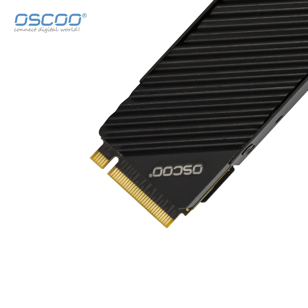 OSCOO-Solid State Drive com Dissipador, Disco Rígido Gaming, PCIE 4.0, 512GB SSD, 1TB, 2TB, Disco Disque, 4TB, 7500 Mbps