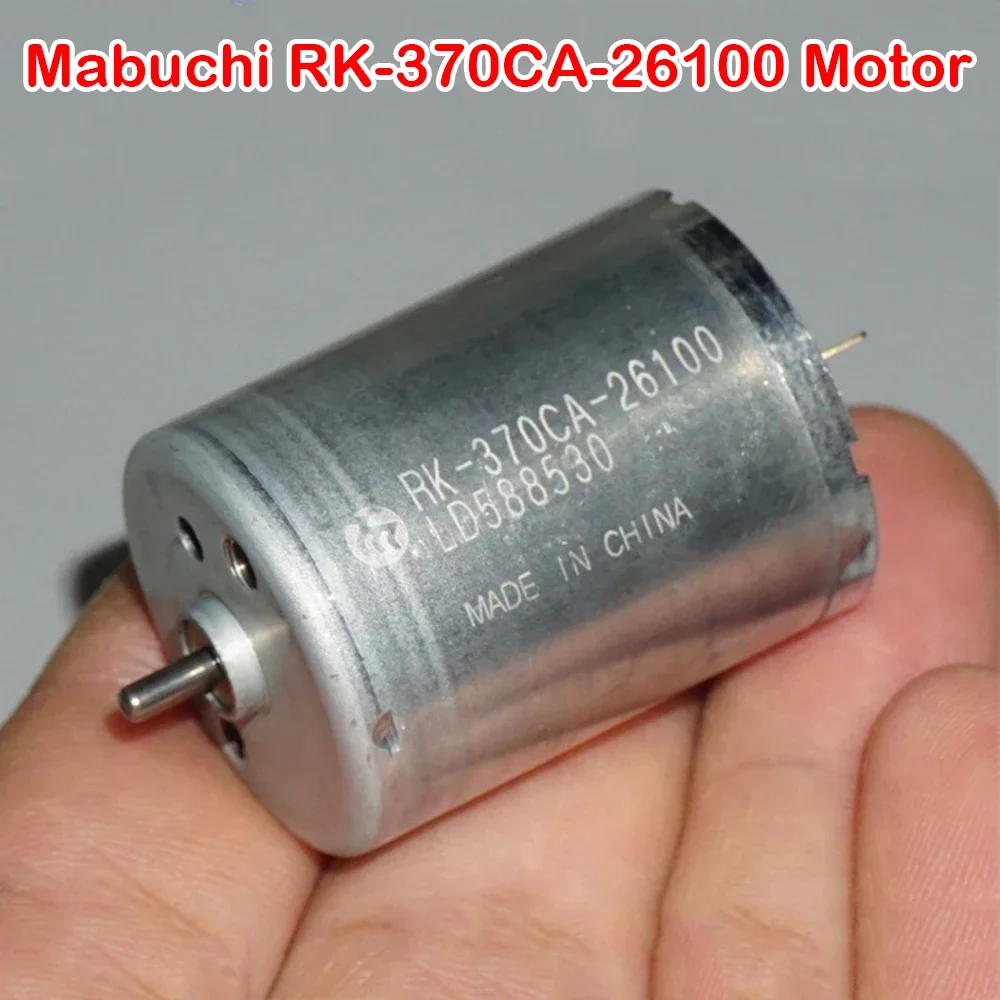 Mabuchi 24mm Round 370CA-26100 Carbon Brush Motor DC 3.7V 5V 6V 10600RPM Micro Slow Speed Mute Carbon Brush Electric Machinery