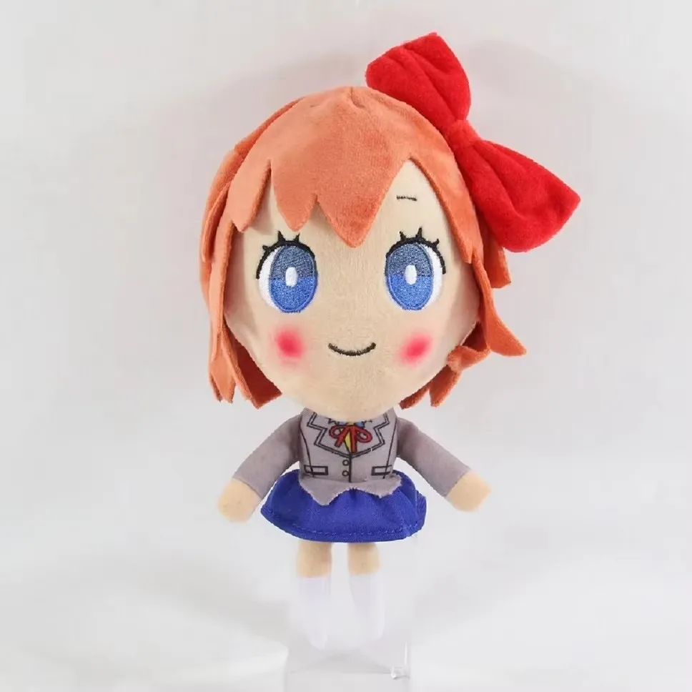 Doki Doki Heartbeat Club Butter Peluche Anime, Kawaii Cartoon, Sayori Plush Toy, Cute Yuri Natsuki Monika, Cadeaux de décoration, 20cm