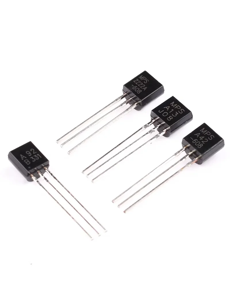 20 Stück MPS A13 A42 A92 2222A MPSA Darlington-Transistor NPN/PNP Durchsteckmontage TO-92 – Detail 2
