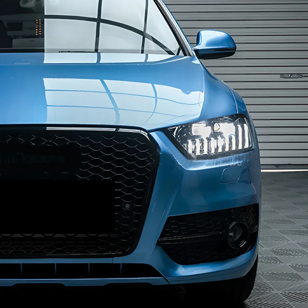 

Автомобильные фары для Audi Q3 SQ3 2013-2018, светодиодные передние фары в сборе, модернизированные, в стиле Angel Eyes, с двойными линзами-проекторами, аксессуары