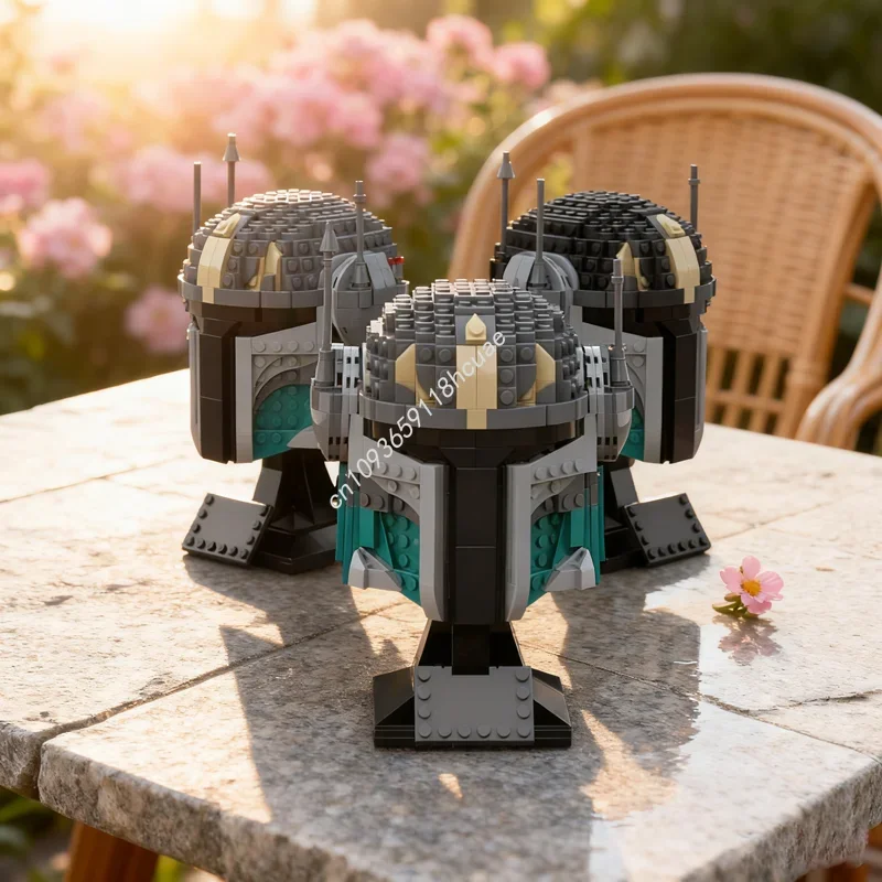 

629pcs MOC Helmet Pre Vizsla Star Battle Model Building Blocks Construction Idea Christmas Gifts Education Toys Kids Birthday