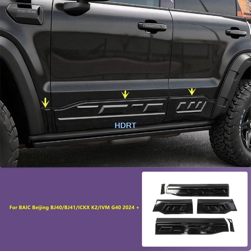 

Car Styling Accessories Exterior Sticker For BAIC Beijing BJ40/BJ41/ICKX K2/IVM G40 2024 + Door Side Skirt Edge Body Trim Cover