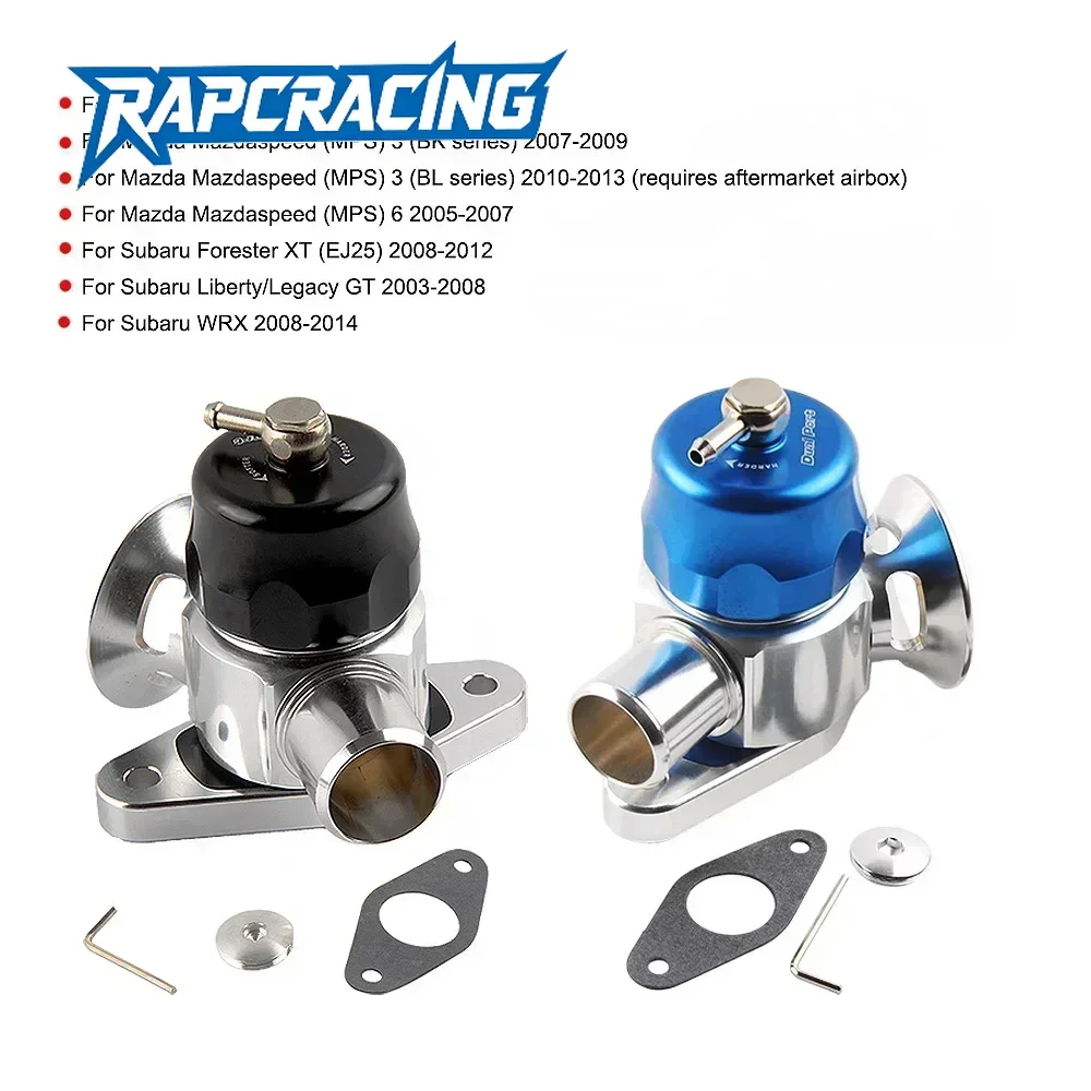 Válvula de descarga de doble puerto para Mazdaspeed 3/6 WRX Subaru IMPREZA Forester - Accesorio de modificación de coche de rendimiento BOV