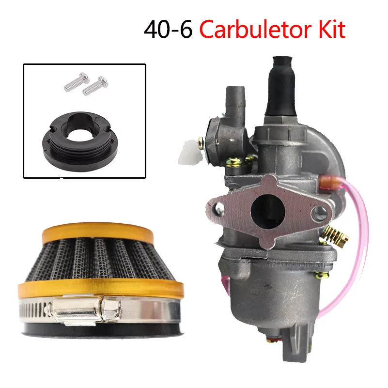 Carburetor 38mm 13mm / Air filter 42mm for 47cc 49cc 50cc 2 Stroke Mini Pocket Bike ATV Motorcycle Part
