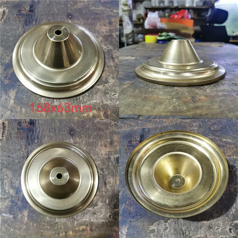 Big sizes of Brass desk lamp lampshade claw unpolished ceramic vase lid copper cover customizble DIY copper Lighting accessories