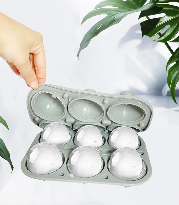 

Ice Mould 6 Grid Silicone Ice Cube Mold Popsicle Making Chocolate Mold Frozen Summer DIY Drink Jelly Cool Tea Milk Water Coffee