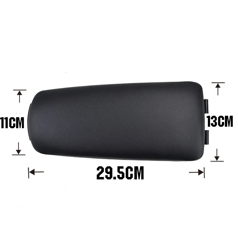 Car Armrest Latch Lid Center Console Cover Center Clip Catch PU Leather Arm Rest Cap For Audi A4 B6 B7 2002-2008 Accessories