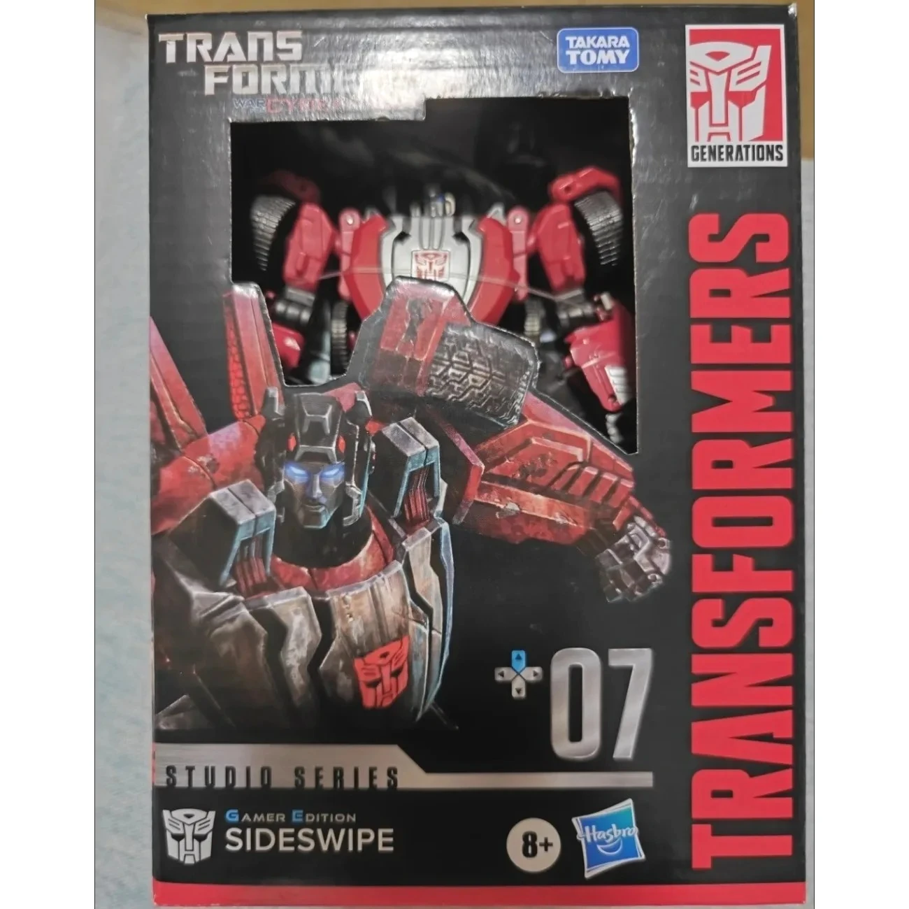 Auf Lager Hasbro Transformers Toys Enhanced WFC 07 Gamer Edition Sideswipe Studio Series Actionfiguren Roboter Jungen Geschenk