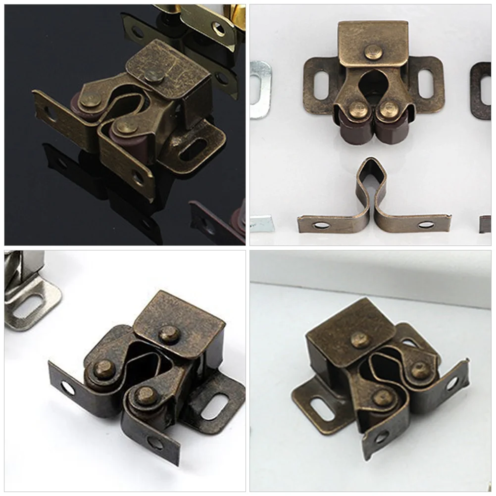 6 pezzi chiusure a sfera con fibbia per porta dell'armadio per porte interne chiusure a molla armadi armadio a rulli otturatore