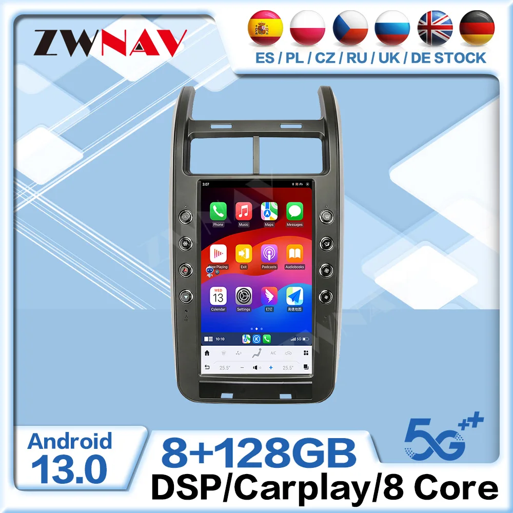 Android 13 Carplay Car Radio 13.6 inch Touch Screen For DODGE JOURNEY 2008-2013 GPS Navigation Multimedia Player Head Unit Auto