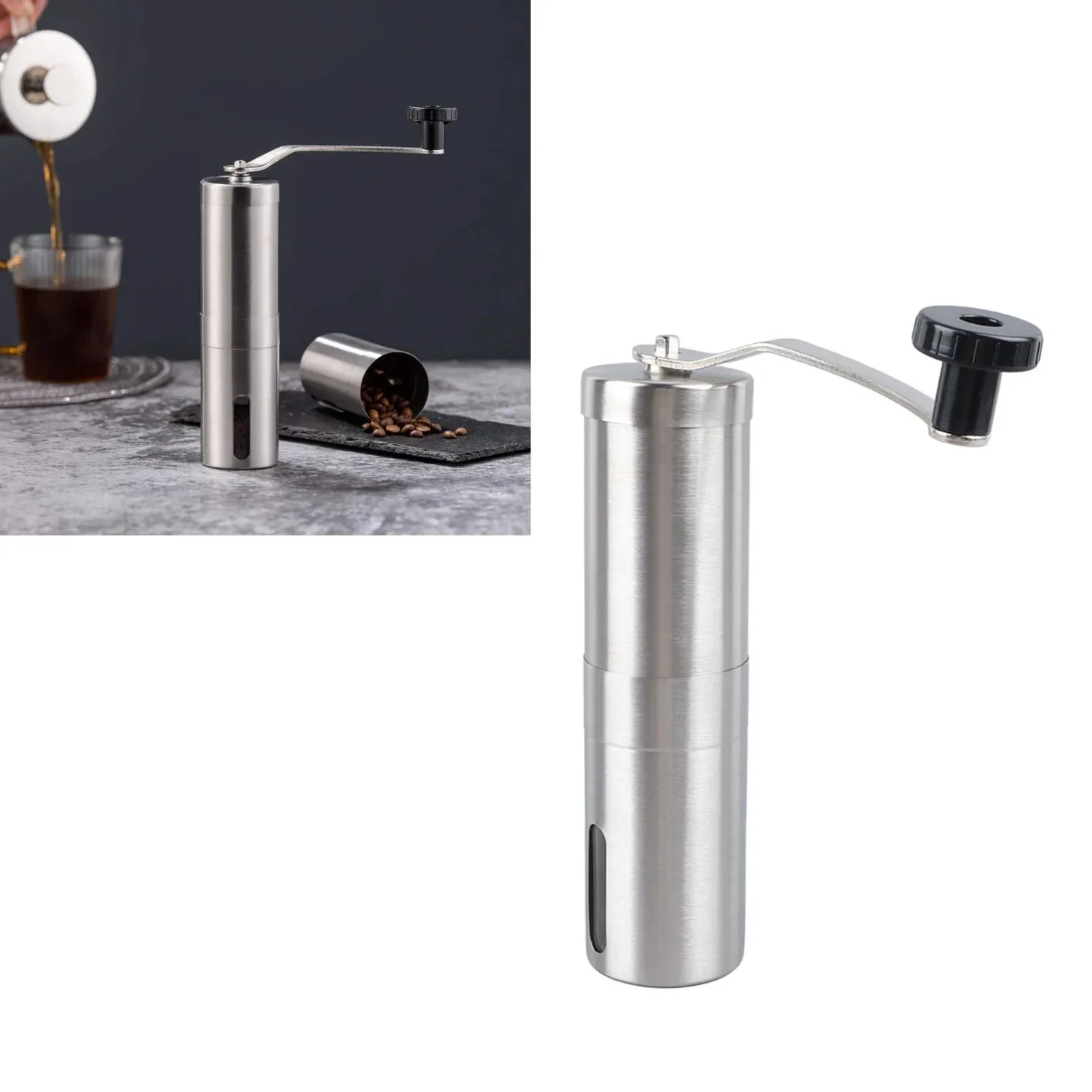 

Efficient and Stylish Stainless Steel Portable Coffee Grinder for Coffee Enthusiasts On-the-Go - Preserving Freshness and Flavor