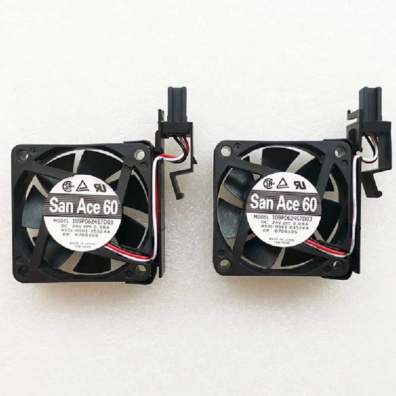 A90L-0001-0552#A 109P0624S7D03 DC24V 0.08A Cooling Fan Ventilateur With Fanuc Connector