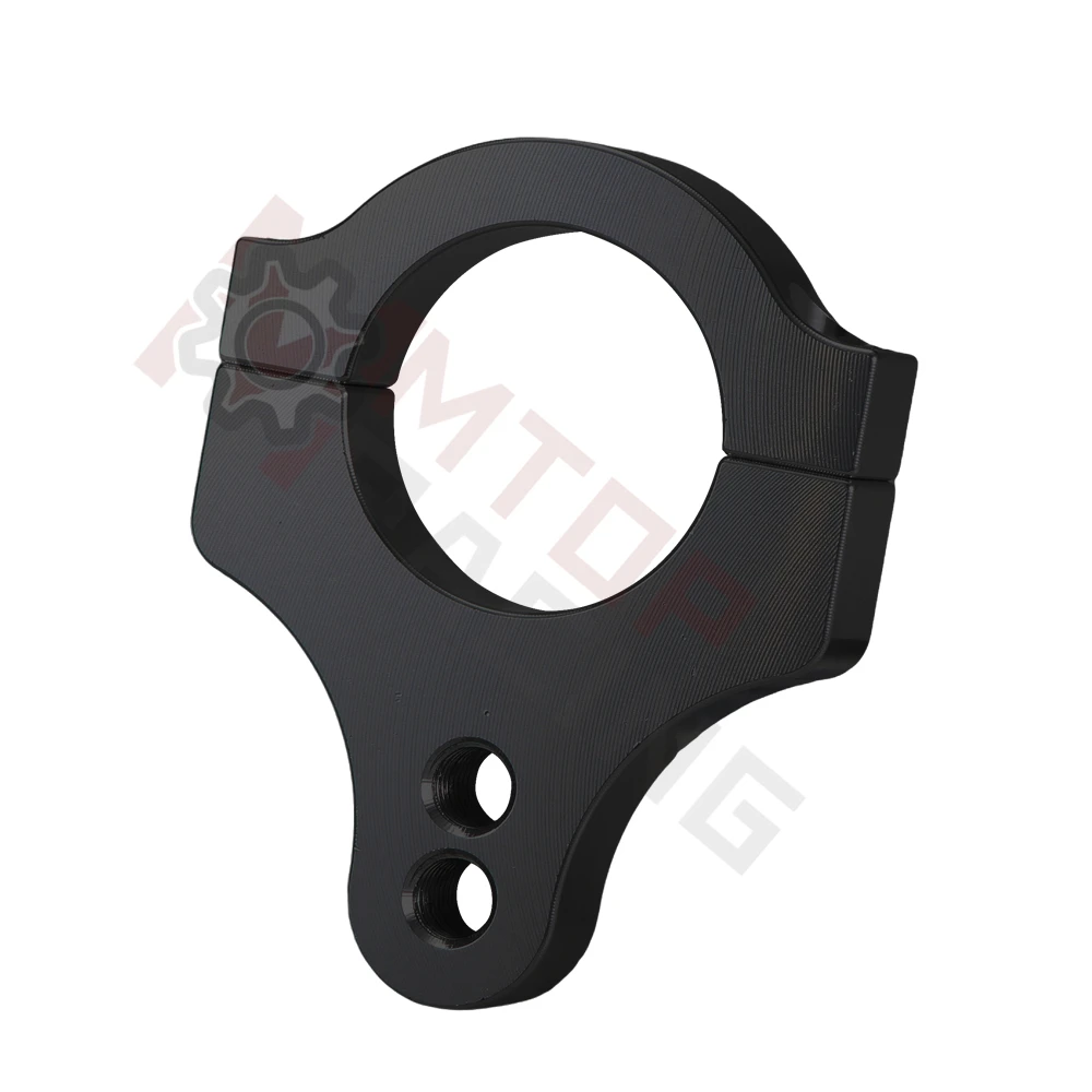 Black 2 Thread Steering Damper Fork Mounting Clamp 32mm 33mm 35mm 37mm 39mm 41mm 43mm 60mm For Ducati Yamaha Suzuki Kawasaki Hon