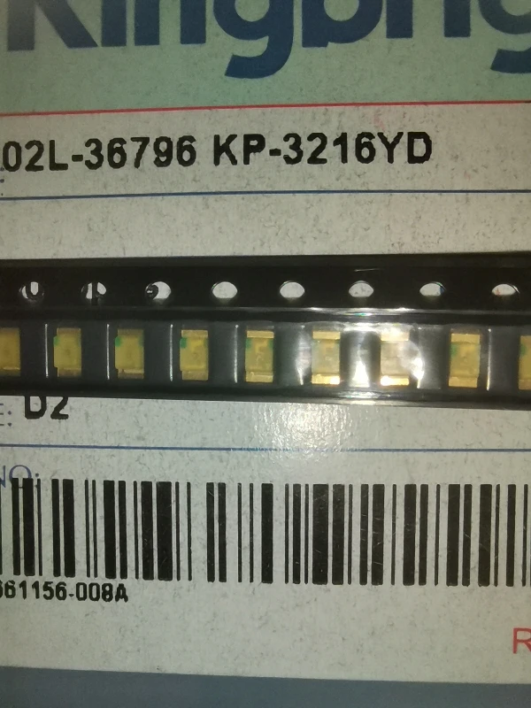 

50Pcs/KP-3216YD Taiwan 1206 yellow yellow highlight LED original genuine