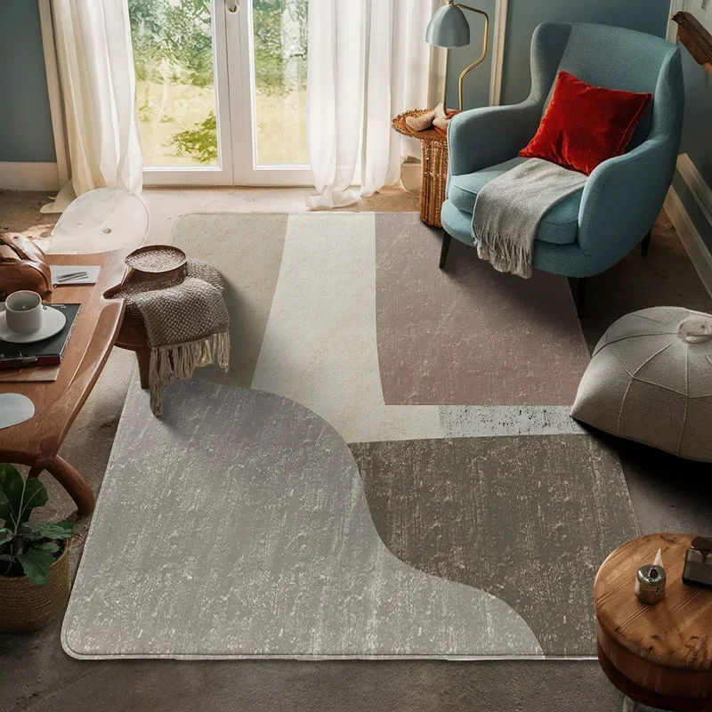 

Nordic-style Geometric Pattern Theme Door Mat Bathroom Entrance Non-slip Mat Home Bedroom Decorative Large Floor Mat
