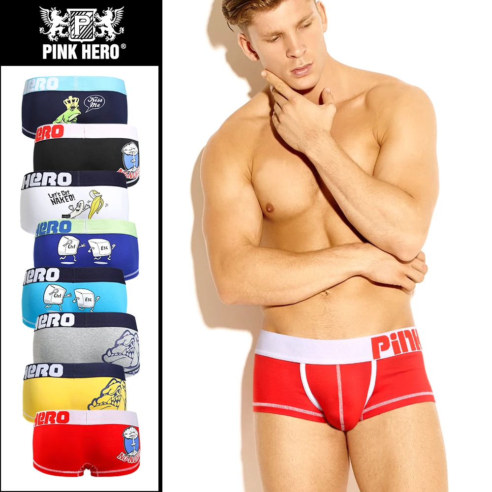 PINKHERO Funny Printing Male Underpants For Men,Including Novelty Humorous Underwear Trunks And Men\'s Panties