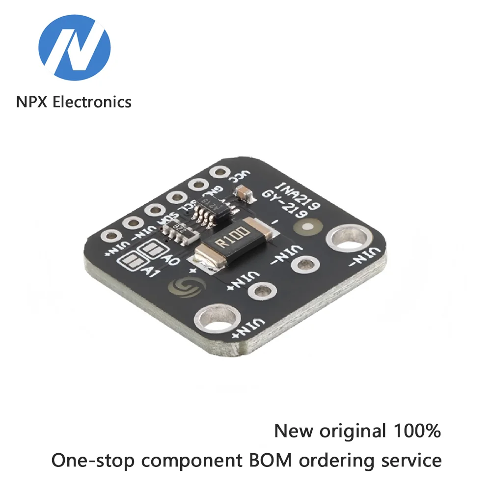 Оригинальный модуль цифрового датчика тока INA219 с интерфейсом I2C для программируемого/мониторинга тока мощности
