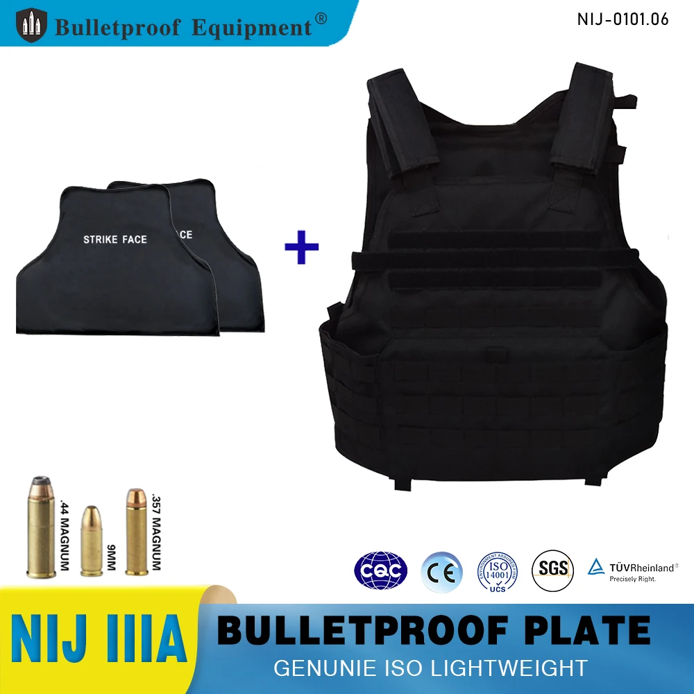 Level NIJ IIIA Bulletproof Tactical  Military UHMWPE Baliistic Vest Hidden Inside Wear Soft Anti-Bullet