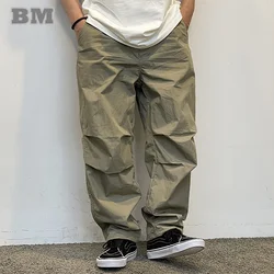 Plus Size Japanese Vintage Summer Lightweight Quick-Drying Casual Pants Men Xl-6xl Harajuku Outdoor Cargo Pants Fashion Trousers