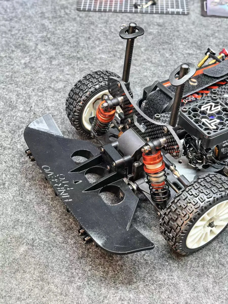 RC tension PTG-2R dedicated adapter for Hongnuo 9804 car shell, fully upgraded front and rear collision prevention