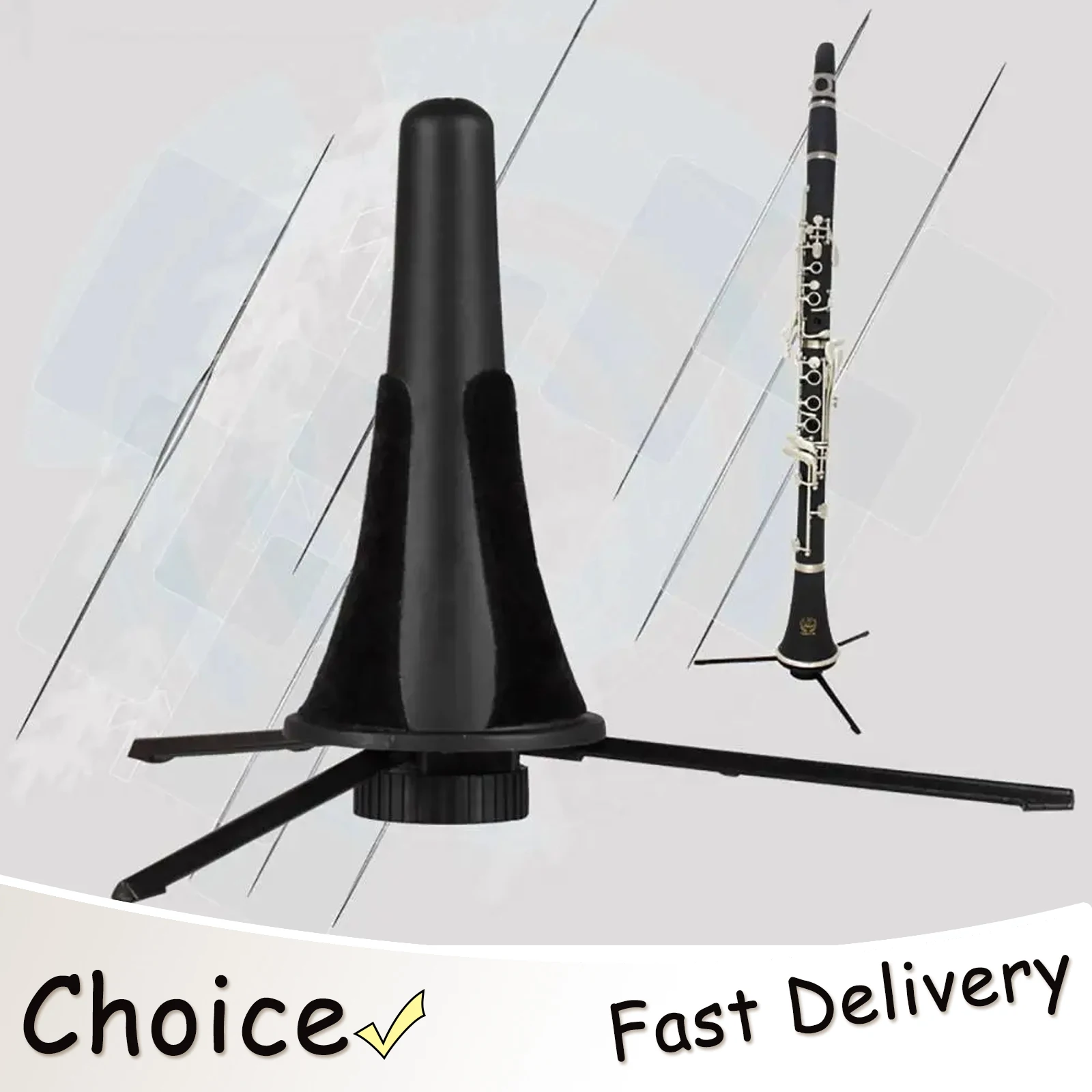 SLADE Durable Clarinet Stand Bracket With Felt Pad Woodwind Accessories Foldable Tripod ABS Oboe Holder Musical Instrument Parts