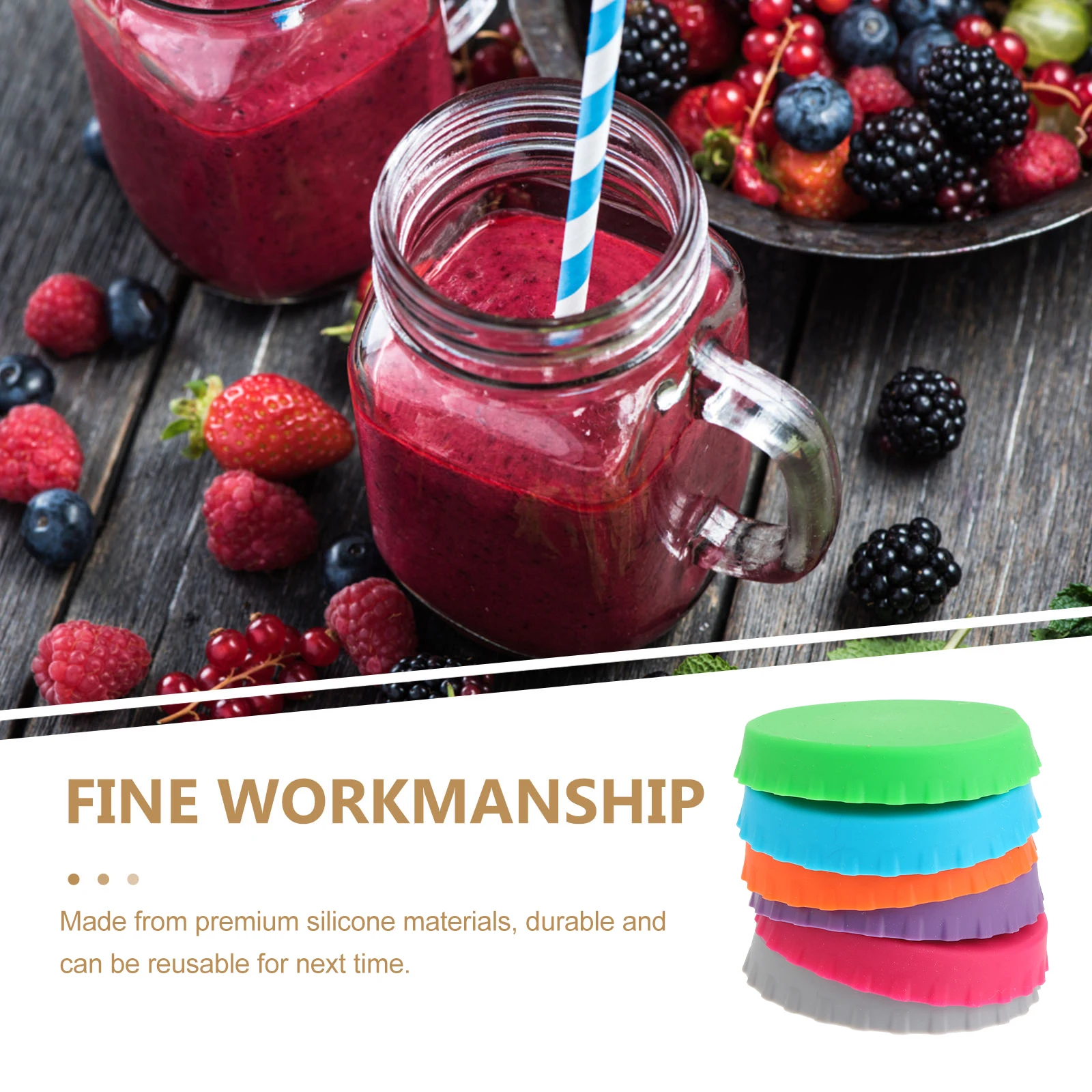 

12Pcs Silicone Wine Stoppers Bright Colors Reusable Sealing Plugs for Parties Holidays Bars Outdoor Picnics Camping Fishing Home