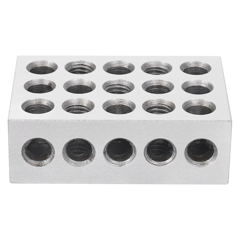 2Pcs 25X50x75mm Hardened Steel Blocks 23 Holes Parallel Clamping Block Lathe Tools Precision 0.005Mm For Machine Tool