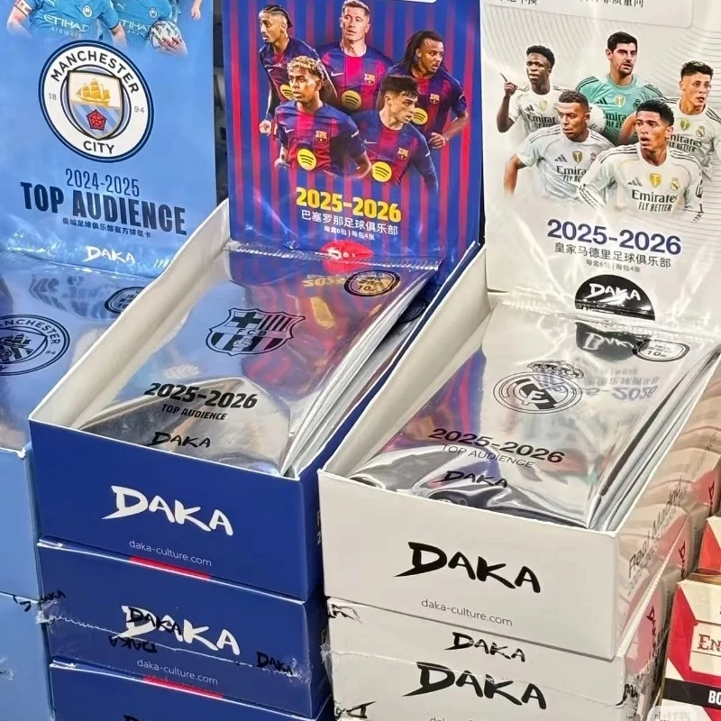 Genuine Daka 2025-26 Real Madrid Barcelona Top Audience Series 2 Collection Card Messi Mbappe Yamal Football Star Player Card