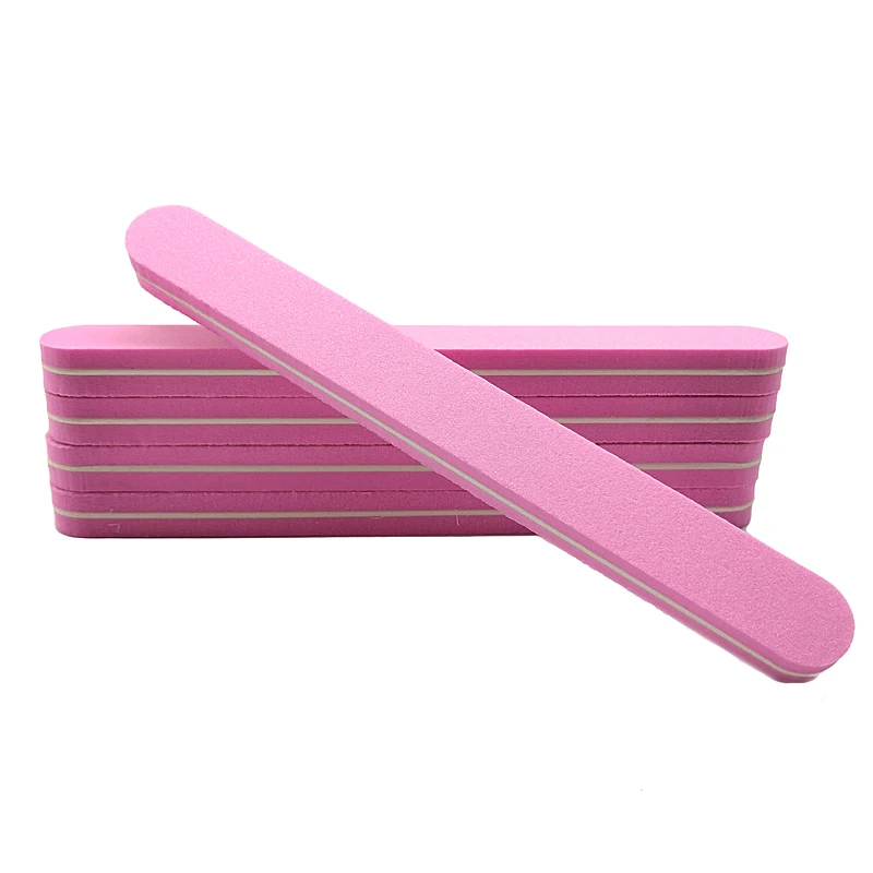 10 Pcs Art Sanding Buffers Files Nail Sunshine 100/180 Colorful Washable Nail File Blocks Grinding Polishing Manicure Care Tools