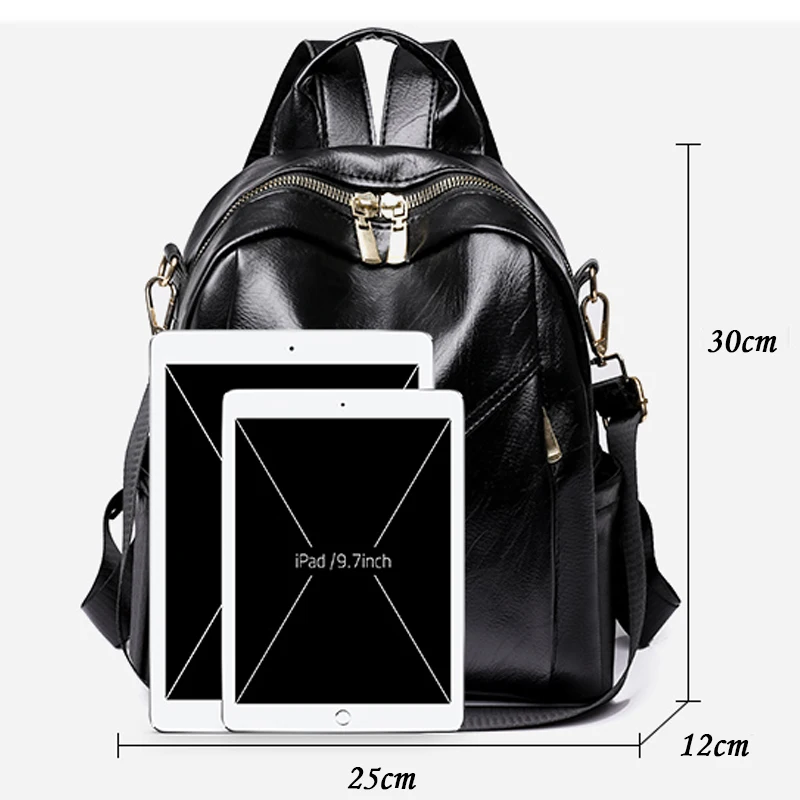 Women \'s Backpack 2024 High Quality Soft Leather Leisure Travel Large Capacity School Bags For Teenage Girls Mochila Knapsack