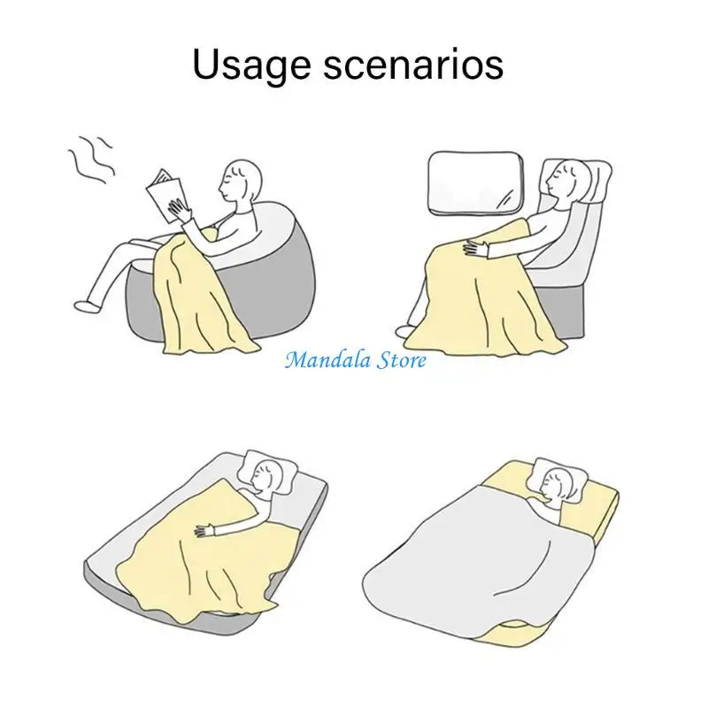 

U2JC Coral Fleece Throw Blanket Winter Warm Plaids Blankets Double Side Throw Blanket