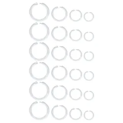 18g 16g 14g Clear Septum Ring Nose Hoop Rings Retainer for Work Surgery Cartilage Tragus Plastic Lip Piercing Horseshoe 6-12mm