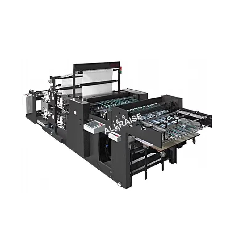 Fully Auto Multi Color Paper Flexographic Printing Machine Paper Cutting Machine Roll to Sheet Cutting for Making Notebook