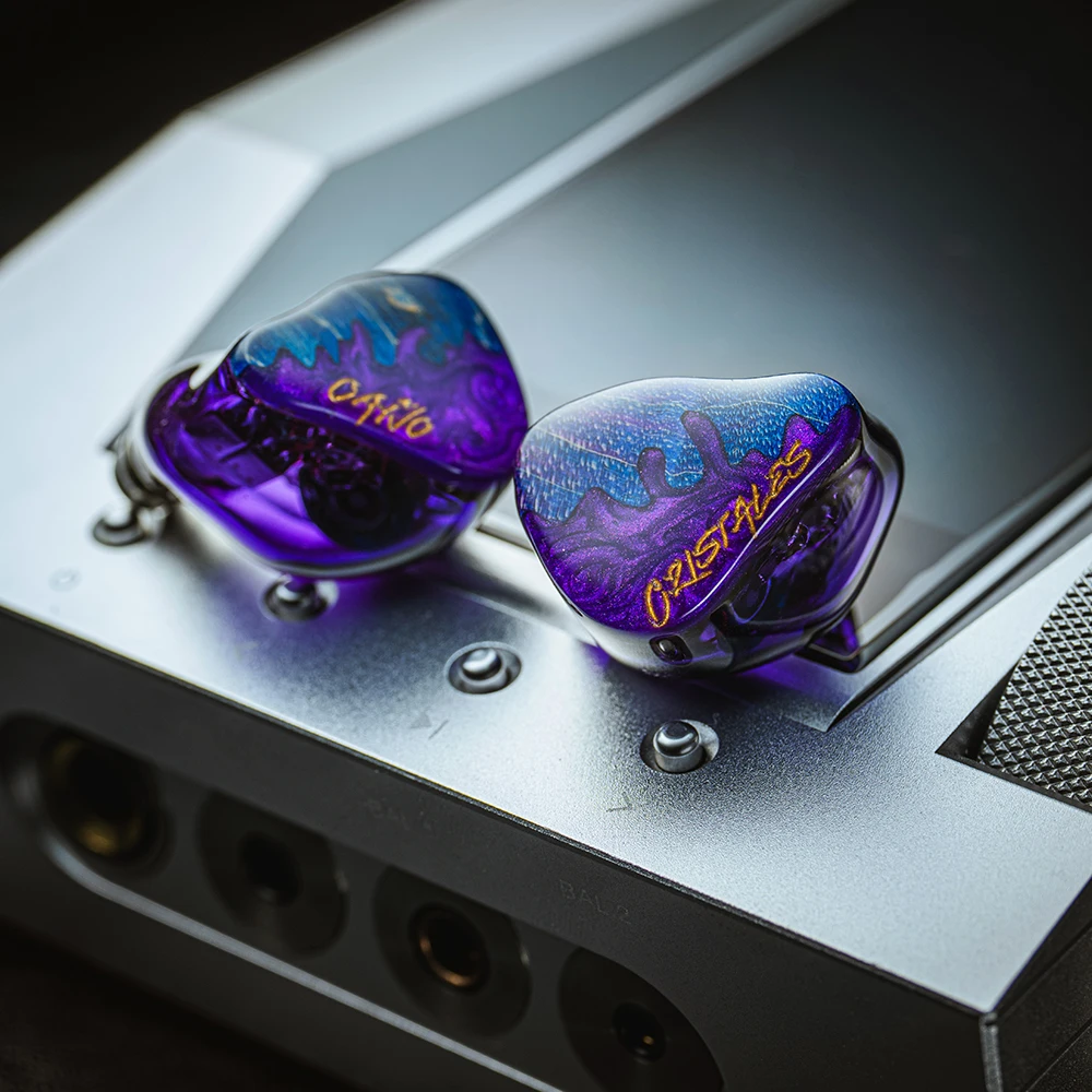 Hisenior Cano Cristales 2DD + 8BA Hybrid 2pin 0.78mm HiFi Audiophile IEM سماعة أذن سلكية داخل الأذن مع كابل 3in1