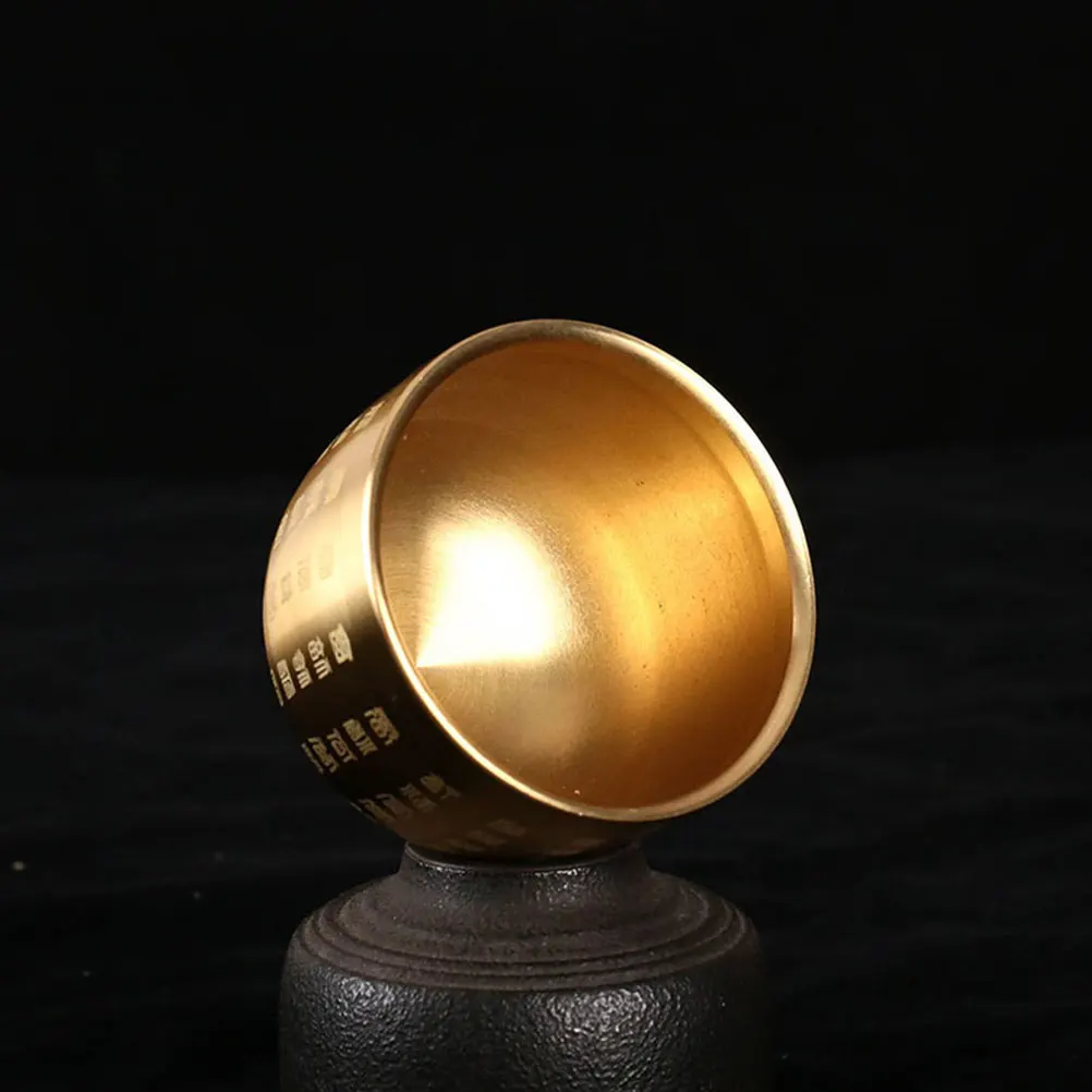 

Exquisite Brass Decor Copper Ash Holder Smoke Cigarettes Container Office Desktop Ornament Space Saving