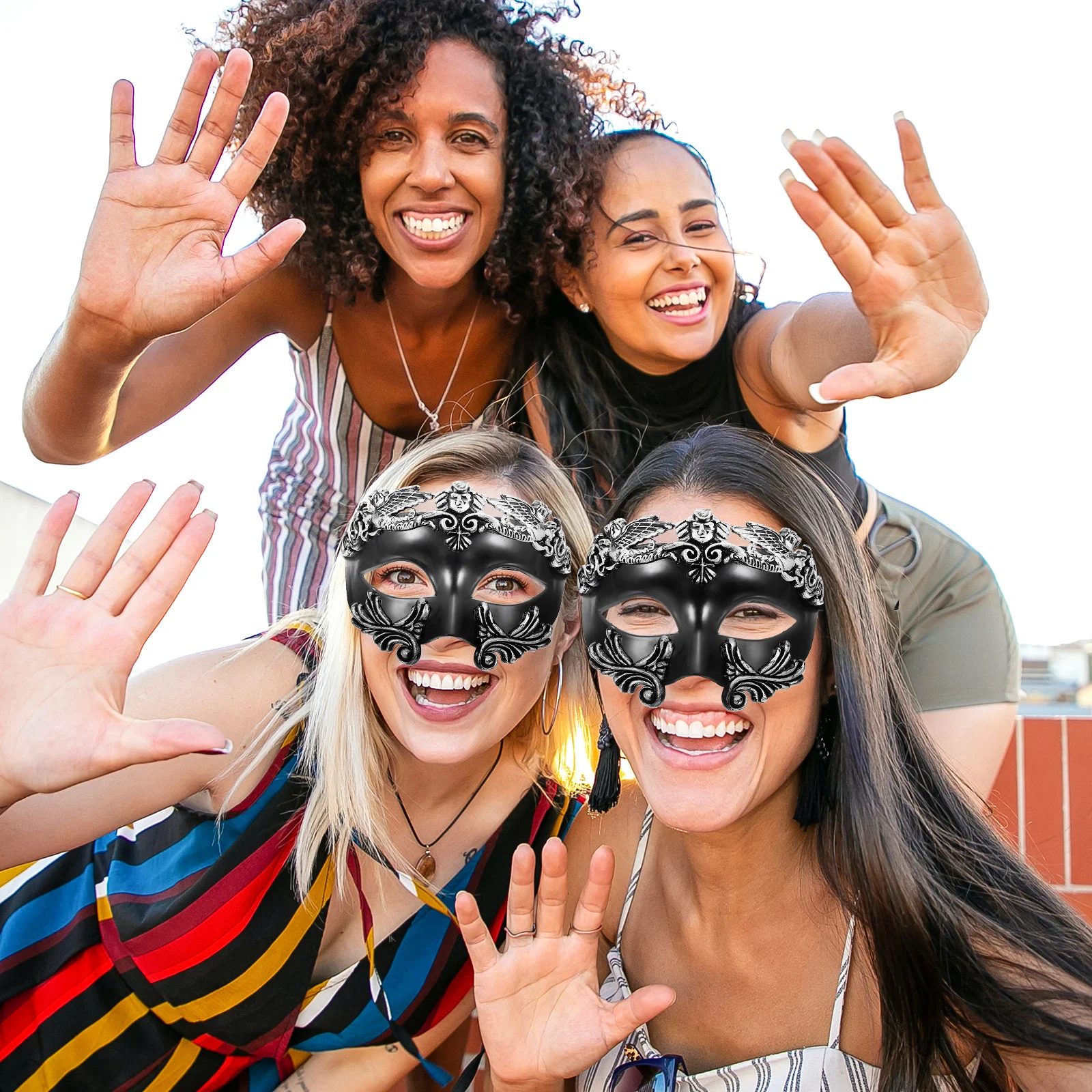 

Half Face Warrior Mask Egypt Style for Cosplay Halloween Party Supply Costume Decorative Mask Photo Prop Carnival Party Supplies