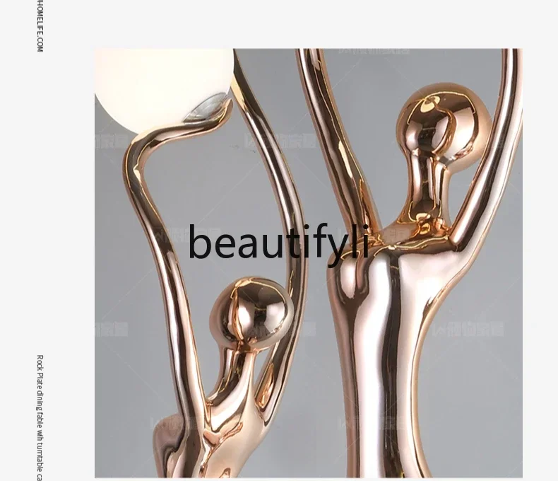 ss غرفة التسلق مجردة الشكل النحت قاعة المعارض قسم المبيعات زخرفة مصمم مصباح أرضي #6