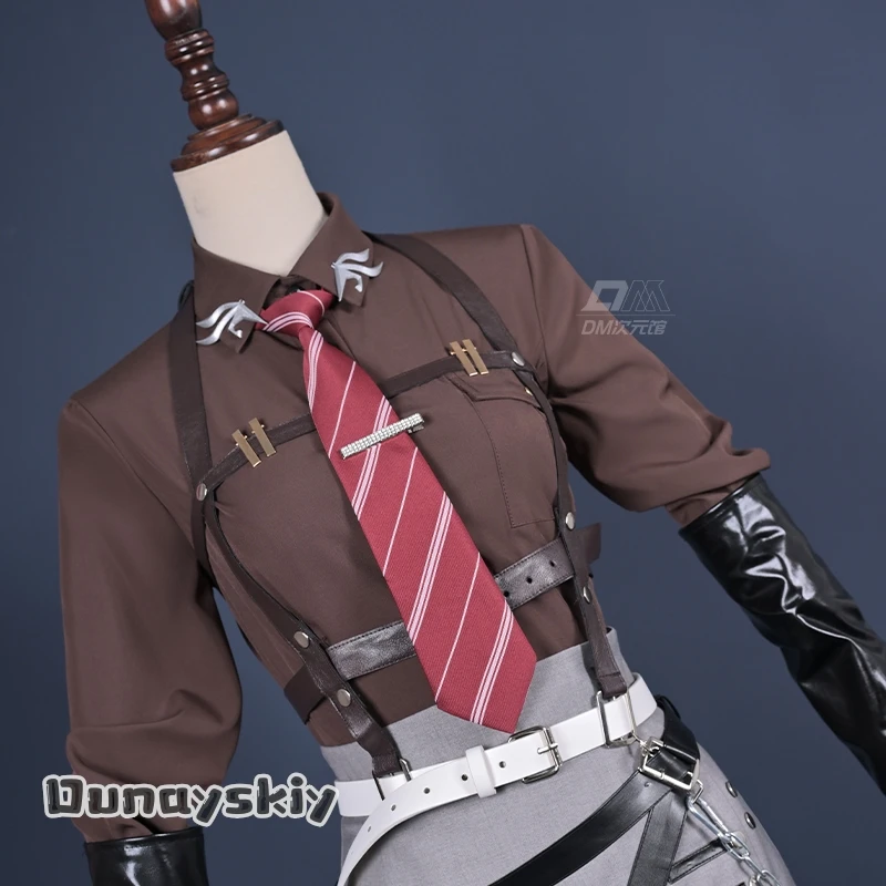 لعبة الطريق إلى أي مكان لانجلي تأثيري حلي السترة مثير الموظفين تنورة موحدة لانغلي لعب الأدوار هالوين تمويه للنساء البالغات